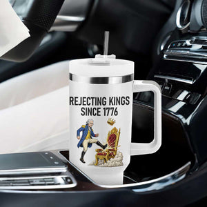 Funny George Washington Protest Tumbler With Handle Rejecting Kings Since 1776 TS12 Print Your Wear