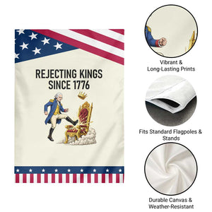Funny George Washington Protest Garden Flag Rejecting Kings Since 1776 TS12 Print Your Wear
