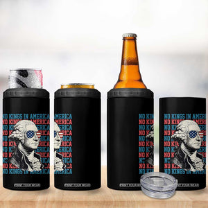 Funny George Washington Protest 4 in 1 Can Cooler Tumbler No Kings In America TS12 Print Your Wear
