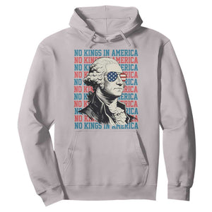 Funny George Washington Protest Hoodie No Kings In America TS12 Ice Gray Print Your Wear
