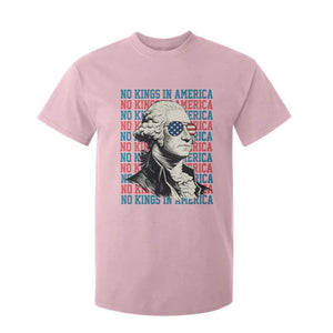 Funny George Washington Protest T Shirt For Kid No Kings In America TS12 Light Pink Print Your Wear