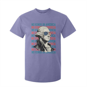 Funny George Washington Protest T Shirt For Kid No Kings In America TS12 Violet Print Your Wear