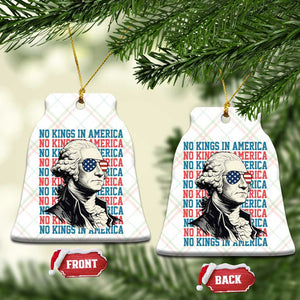Funny George Washington Protest Ceramic Ornament No Kings In America TS12 Print Your Wear