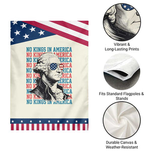 Funny George Washington Protest Garden Flag No Kings In America TS12 Print Your Wear