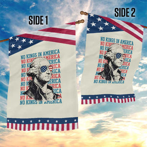Funny George Washington Protest Garden Flag No Kings In America TS12 Print Your Wear