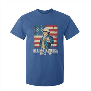 Patriotic George Washington T Shirt For Kid No Kings In America TS12 Royal Blue Print Your Wear