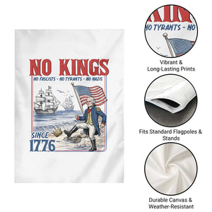 No Kings Since 1776 George Washington Garden Flag Political Humor Gift TS12 Print Your Wear