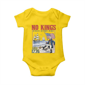No Kings Since 1776 George Washington Baby Onesie Political Humor Gift TS12 Daisy Print Your Wear