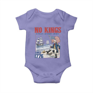No Kings Since 1776 George Washington Baby Onesie Political Humor Gift TS12 Violet Print Your Wear