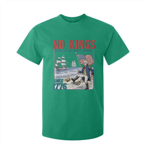 No Kings Since 1776 George Washington T Shirt For Kid Political Humor Gift TS12 Irish Green Print Your Wear