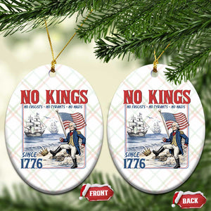 No Kings Since 1776 George Washington Ceramic Ornament Political Humor Gift TS12 Print Your Wear