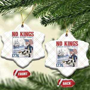 No Kings Since 1776 George Washington Ceramic Ornament Political Humor Gift TS12 Print Your Wear