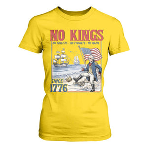 No Kings Since 1776 George Washington T Shirt For Women Political Humor Gift TS12 Daisy Print Your Wear