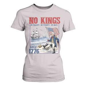 No Kings Since 1776 George Washington T Shirt For Women Political Humor Gift TS12 Ice Gray Print Your Wear