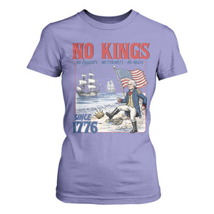 No Kings Since 1776 George Washington T Shirt For Women Political Humor Gift TS12 Violet Print Your Wear