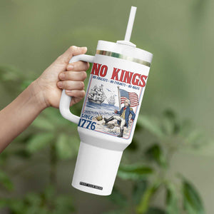 No Kings Since 1776 George Washington Tumbler With Handle Political Humor Gift TS12 Print Your Wear