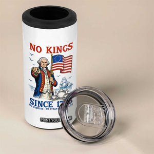 American Patriot George Washington No Kings 4 in 1 Can Cooler Tumbler Political Humor Gift TS12 Print Your Wear