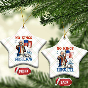 American Patriot George Washington No Kings Ceramic Ornament Political Humor Gift TS12 Print Your Wear