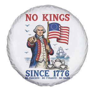 American Patriot George Washington No Kings Spare Tire Cover Political Humor Gift TS12 Print Your Wear