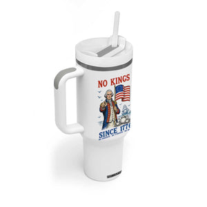 American Patriot George Washington No Kings Tumbler With Handle Political Humor Gift TS12 Print Your Wear