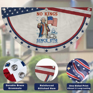 American Patriot George Washington No Kings Patriotic Fan Flag Political Humor Gift