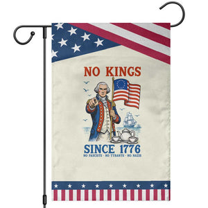 American Patriot George Washington No Kings Garden Flag Political Humor Gift TS12 Modern Beige Blue Print Your Wear