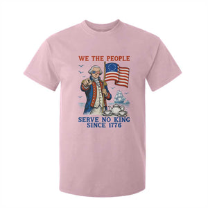 We The People Serve No Kings T Shirt For Kid Funny George Washington Protest TS12 Light Pink Print Your Wear