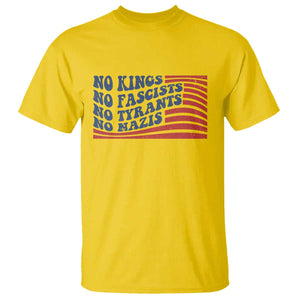 No Kings No Fascists T Shirt American Flag Patriotic Protest TS12 Daisy Print Your Wear