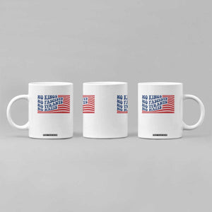 No Kings No Fascists Coffee Mug American Flag Patriotic Protest TS12 Print Your Wear