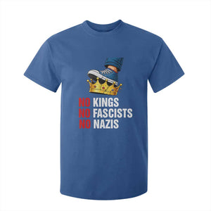 No Kings No Fascists No Nazis T Shirt For Kid Anti Authoritarian Protest TS12 Royal Blue Print Your Wear