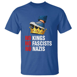 No Kings No Fascists No Nazis T Shirt Anti Authoritarian Protest TS12 Royal Blue Print Your Wear