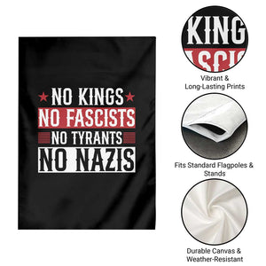 No Kings No Fascists No Nazis Garden Flag Patriotic Political TS12 Print Your Wear