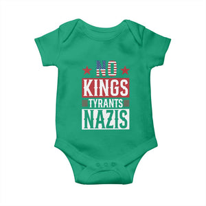 American Democracy Baby Onesie No Kings No Tyrants No Nazis TS12 Irish Green Print Your Wear