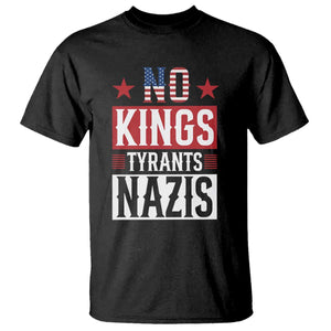 American Democracy T Shirt No Kings No Tyrants No Nazis TS12 Black Print Your Wear