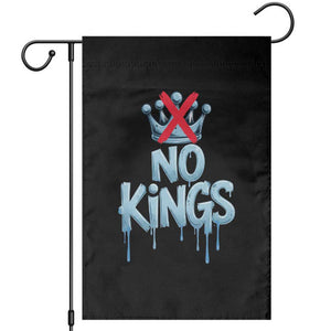 No Kings Abolish ICE Garden Flag Anti Authoritarian Protest TS12 Black Print Your Wear