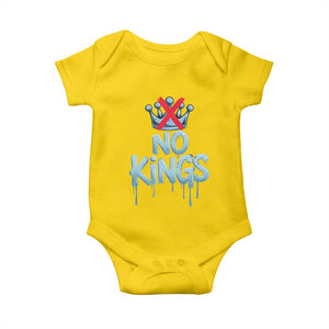 No Kings Abolish ICE Baby Onesie Anti Authoritarian Protest TS12 Daisy Print Your Wear
