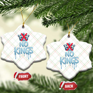 No Kings Abolish ICE Ceramic Ornament Anti Authoritarian Protest TS12 Print Your Wear