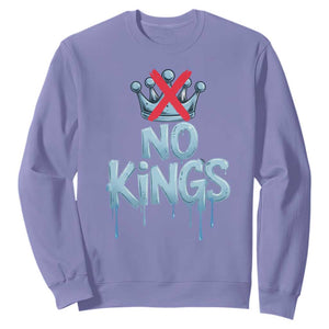 No Kings Abolish ICE Sweatshirt Anti Authoritarian Protest TS12 Violet Print Your Wear