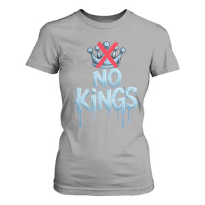 No Kings Abolish ICE T Shirt For Women Anti Authoritarian Protest TS12 Sport Gray Print Your Wear