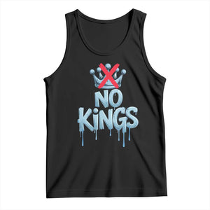 No Kings Abolish ICE Tank Top Anti Authoritarian Protest TS12 Black Print Your Wear
