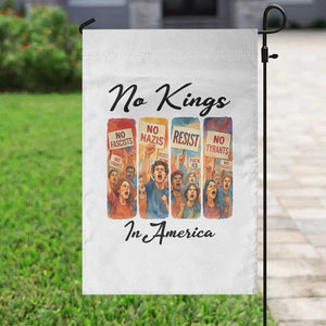 No Kings In America Garden Flag American Anti Authoritarian Protest TS12 Print Your Wear