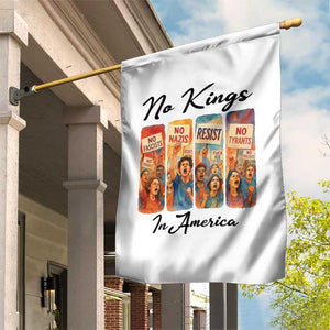No Kings In America Garden Flag American Anti Authoritarian Protest TS12 Print Your Wear