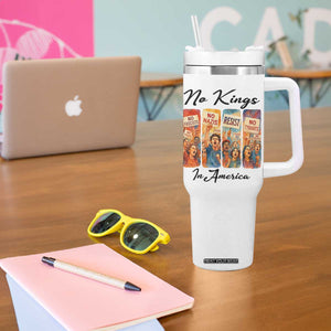 No Kings In America Tumbler With Handle American Anti Authoritarian Protest TS12 Print Your Wear