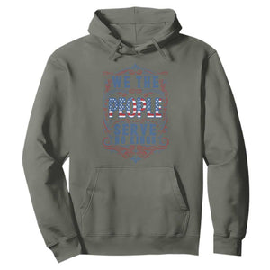 We The People Serve No Kings Hoodie American Patriot Freedom Gift TS12 Military Green Print Your Wear