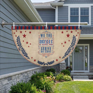 We The People Serve No Kings Patriotic Fan Flag American Patriot Freedom Gift