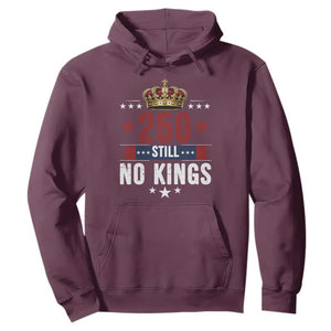 250 Still No Kings Hoodie American Patriot Freedom TS12 Maroon Print Your Wear