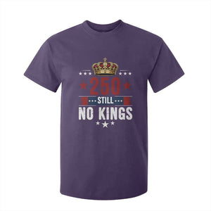 250 Still No Kings T Shirt For Kid American Patriot Freedom TS12 Purple Print Your Wear