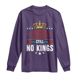 250 Still No Kings Long Sleeve Shirt American Patriot Freedom TS12 Purple Print Your Wear