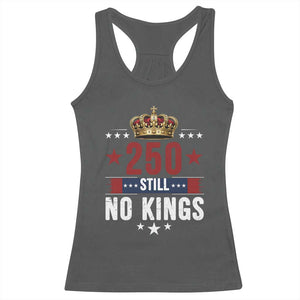 250 Still No Kings Racerback Tank Top American Patriot Freedom TS12 Dark Heather Print Your Wear