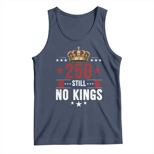 250 Still No Kings Tank Top American Patriot Freedom TS12 Navy Print Your Wear